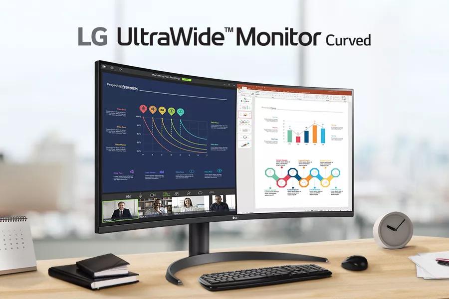 LG UltraWide™ 34WR50QC-B Ecran PC ultra large incurvé 34 - dalle VA  résolution UWQHD (3440x1440), 5ms GtG 100Hz, HDR 10, sRGB 99%, AMD  FreeSync, PBP, inclinable, courbure 1800R : : Informatique