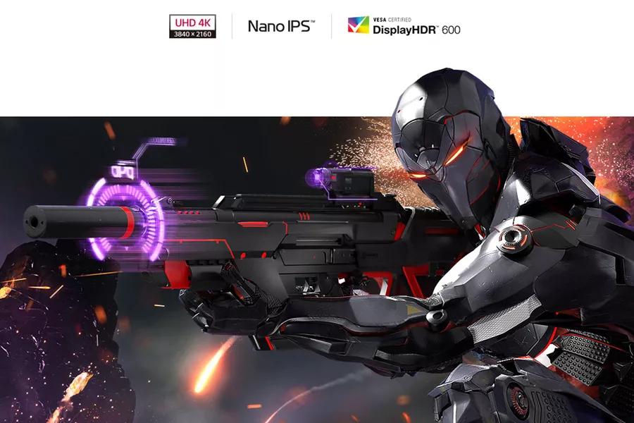 LG 27 144 Hz Nano IPS UHD Nano IPS Gaming Monitor AMD FreeSync Premium Pro  and NVIDIA G-SYNC Compatible 3840 x 2160 (4K) 2xHDMI, DisplayPort, USB  UltraGear 27GN950-B 