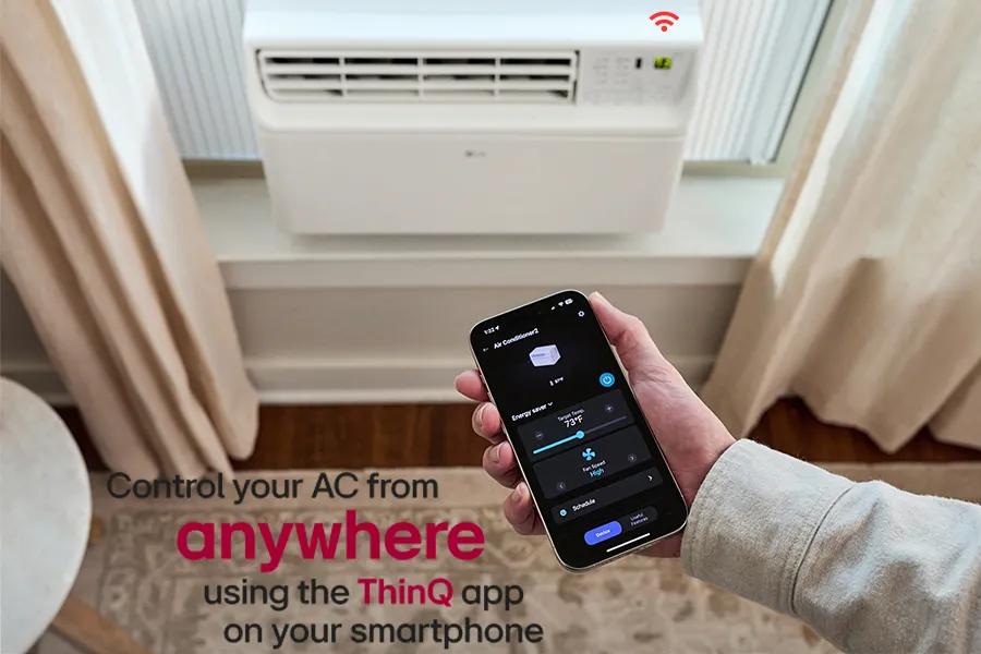 Control your AC from
anywhere
using the Thin app
on your smartphone
