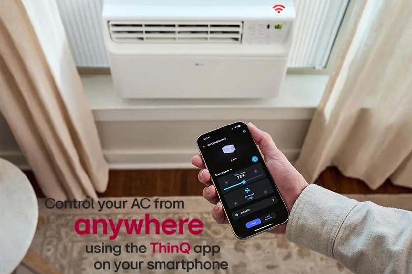 Control your AC from
anywhere
using the Thin app
on your smartphone