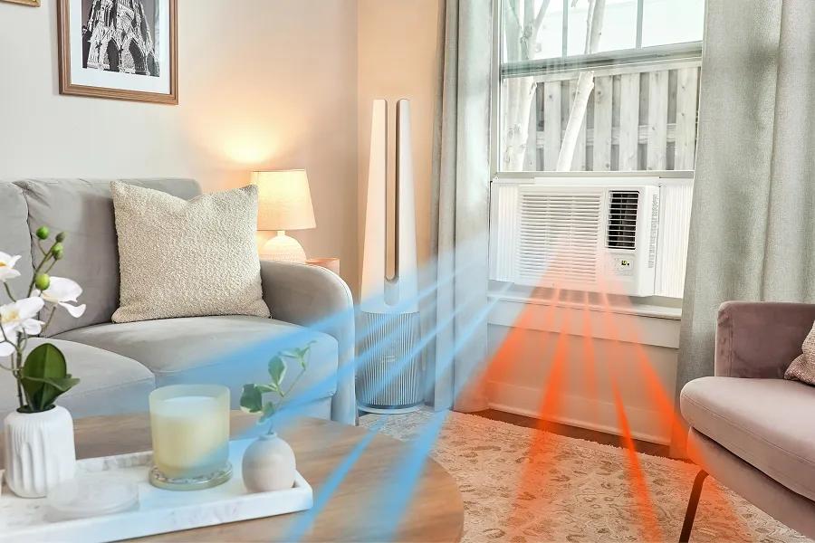 18,000 BTU Smart Wi-Fi Enabled Window Air Conditioner, Cooling & Heating LW1823HRSM