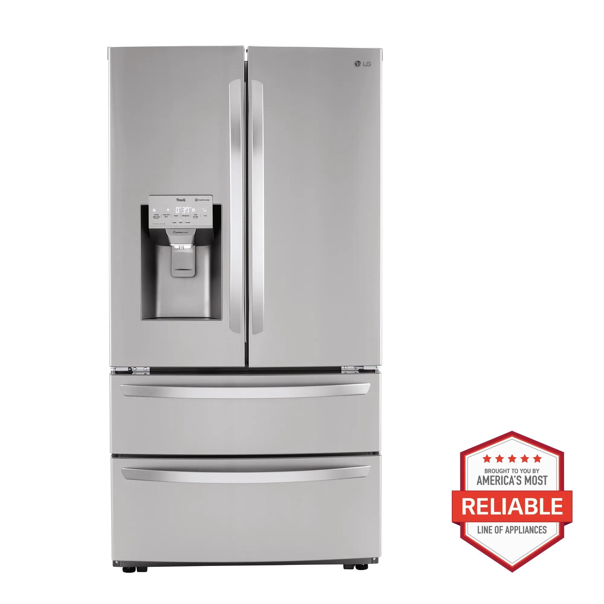 36" Freestanding Counter Depth Side by Side Refrigerator LRSXC2206S