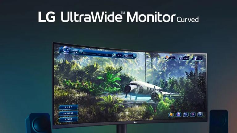 LG 34インチ Curved UltraWide Gaming Monitor Accordion-UltraWide-Curved-