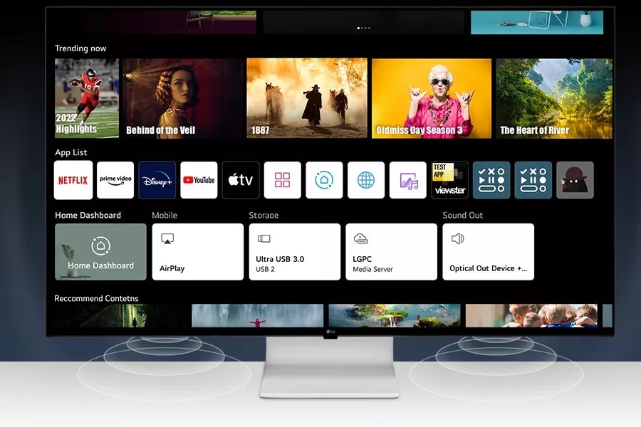 モニター台 LG 43SQ700S-W LG Smart Display 43SQ700S, 43