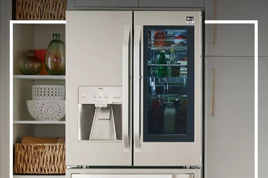 SRFVC2416S by LG - LG STUDIO 24 cu. ft. Smart InstaView® Door-in-Door®  Large Capacity Counter-Depth Refrigerator with Craft Ice™ Maker