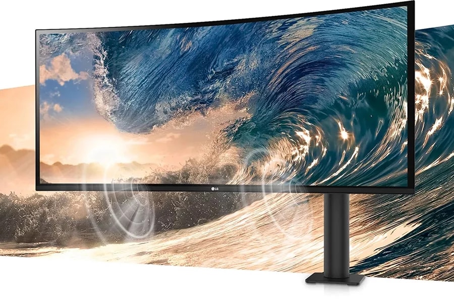 LG UltraWide, Monitor 34 Serie WP75C, QHD 21:9 Curvo, 1ms, 160Hz,  Speaker Integrati, USB-C - 34WP75C-B