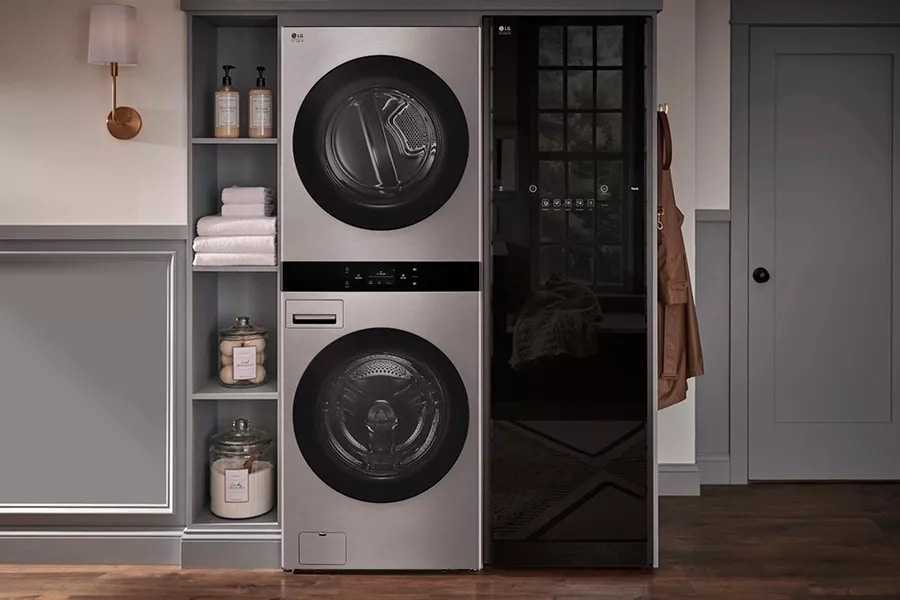 Lg stackable deals washer dryer set