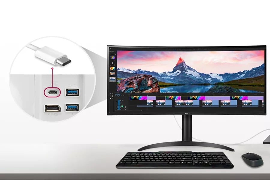 34'' Curved UltraWide™ HDR Monitor - 34WP85C-B | LG USA