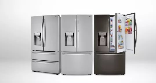 LG 6.9-cu ft Counter-depth Top-Freezer Refrigerator (Platinum Silver)  ENERGY STAR in the Top-Freezer Refrigerators department at