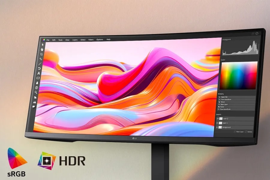 『LG』34インチ　21:9ウルトラワイドモニター 公式】 LG 21:9 ウルトラワイドモニター - 34WQ75C-B | LG Japan