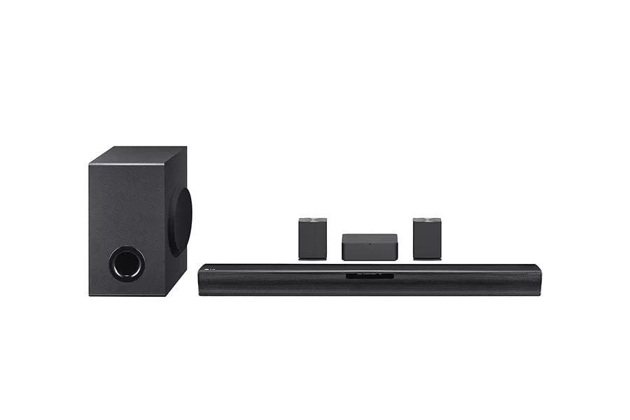 LG 4.1 Channel 420W Soundbar Surround System with Wireless Speakers - SLM4R  