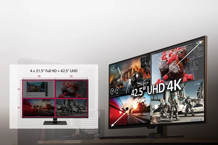 43” IPS UHD 4K Monitor with USB Type-C™, 4 HDMI, OnScreen Control