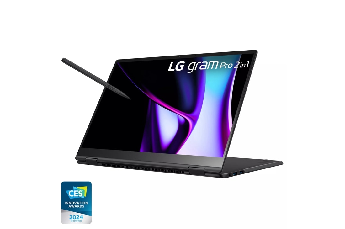 LG gram Pro 16” OLED 2in1 Thin and Lightweight Laptop, Intel® Evo™ Edition - Intel® Core™ Ultra 7 processor, Windows 11 Home, 16GB RAM, 1TB SSD, Black