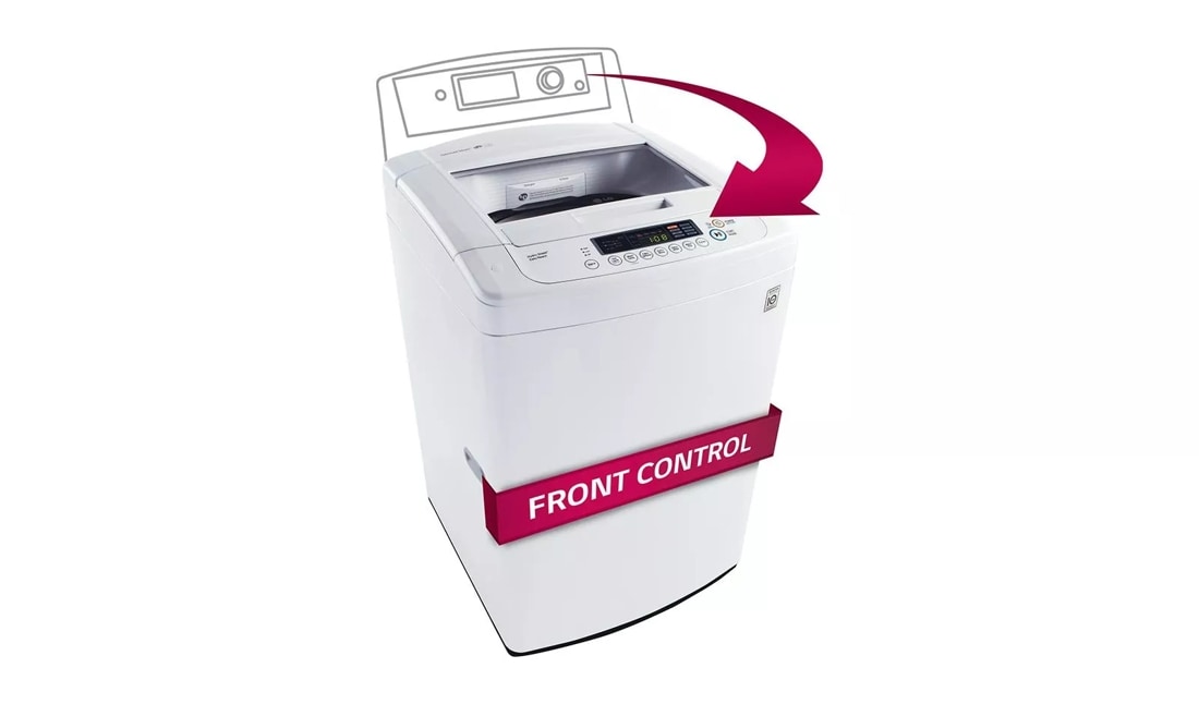 3.3 CU. FT. EXTRA LARGE CAPACITY TOP LOAD WASHER WITH SLEEK AND MODERN FRONT CONTROL DESIGN