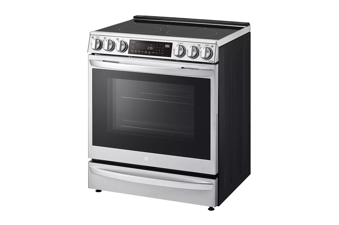 LG LSEL6335F 6.3 Cu. ft. Stainless Smart Instaview Electric Slide-in Range with Air Fry