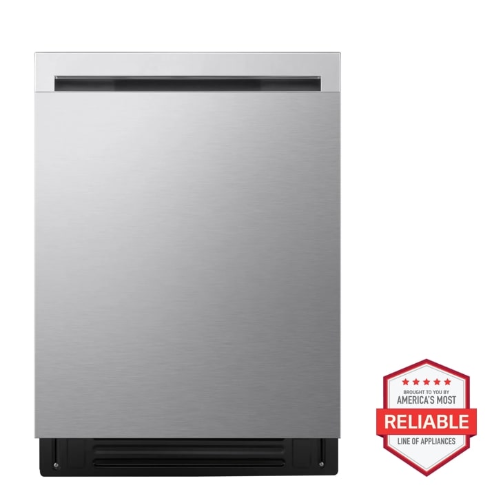 LG LDNPC44CS Dishwasher with America's Most Reliable Line of Appliances badge - Front View