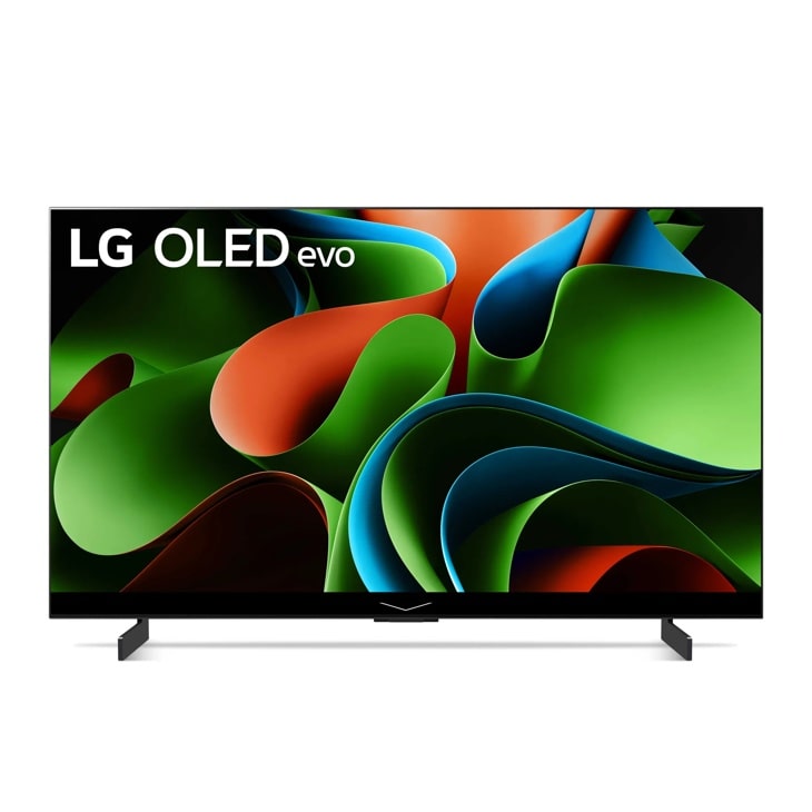 Front facing image of the LG OLED evo 42 Inch TV
