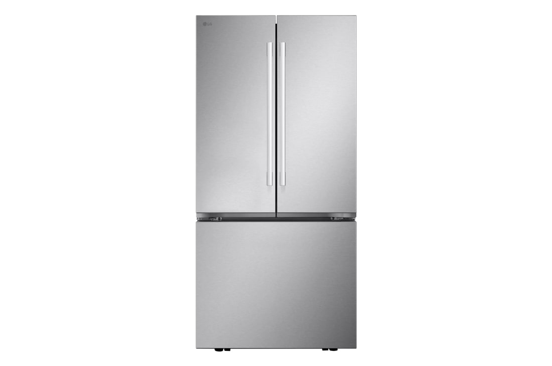 25 cu.ft. 3-Door French Door Refrigerator with NEW Hybrid Handle Design and Internal Water Dispenser