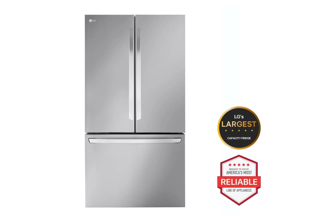 LG's largest capacity fridge in its class* 
*Among models with an external ice & Water Dispenser
Brought to you by America's most Reliable line of appliances.