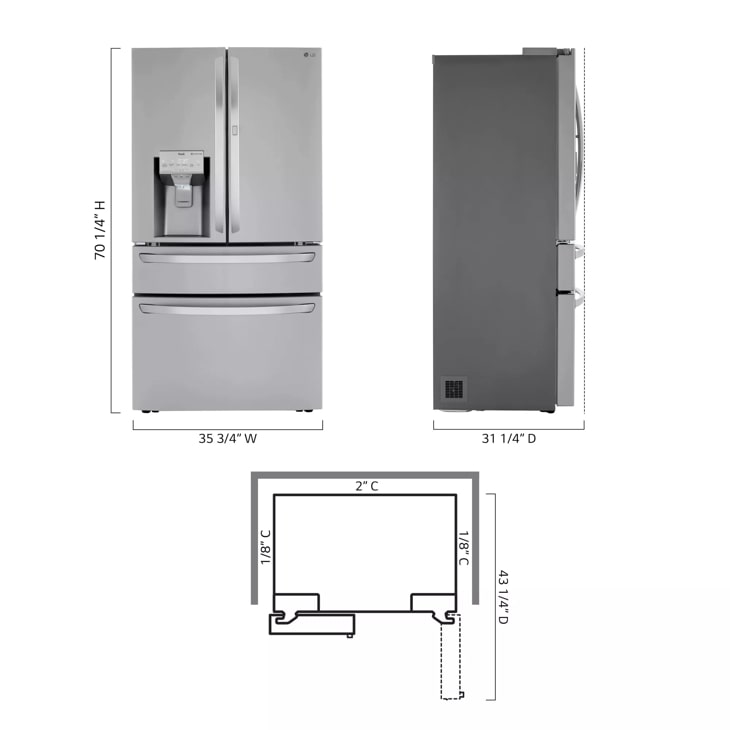 Lrmdc2306s deals lg refrigerator