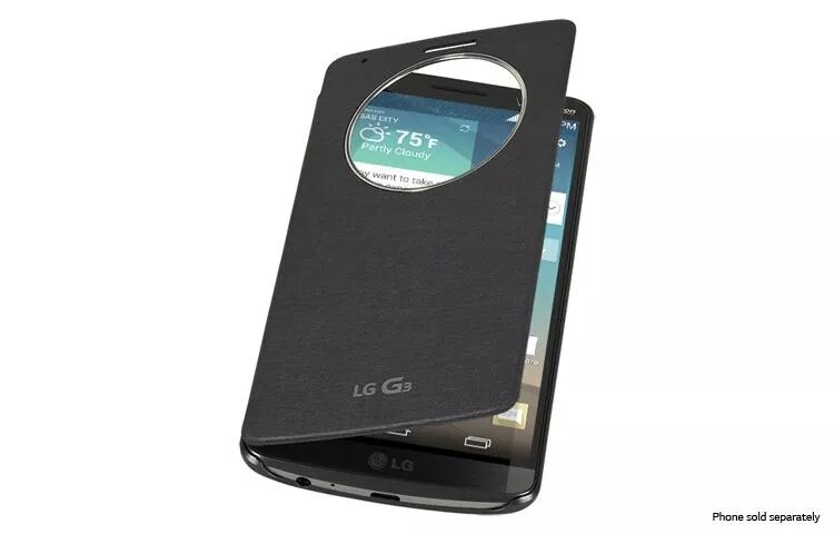 LG Quick Circle™ Wireless Charging Folio Case (POWERMAT compliant) for LG G3™ (AT&T)