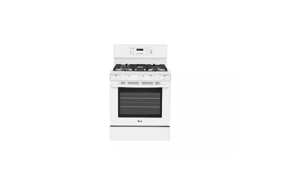 Lg gas store range white