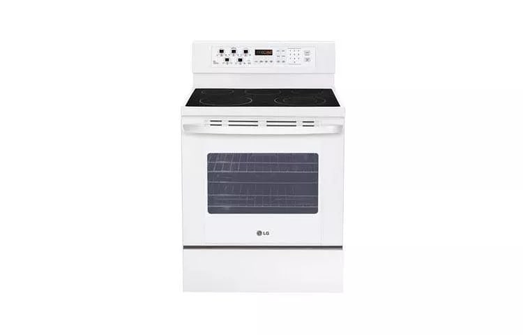 Large Capacity Oven, with IntuiTouch&trade; controls. with Essex cabinets in White