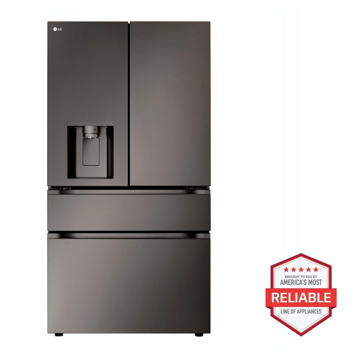 LG Smart Standard-Depth MAX 4-Door French Door Refrigerator with Full-Convert Drawer, Black Stainless Steel, 29 cu. ft. — FIN-0018800 | Fridge.com