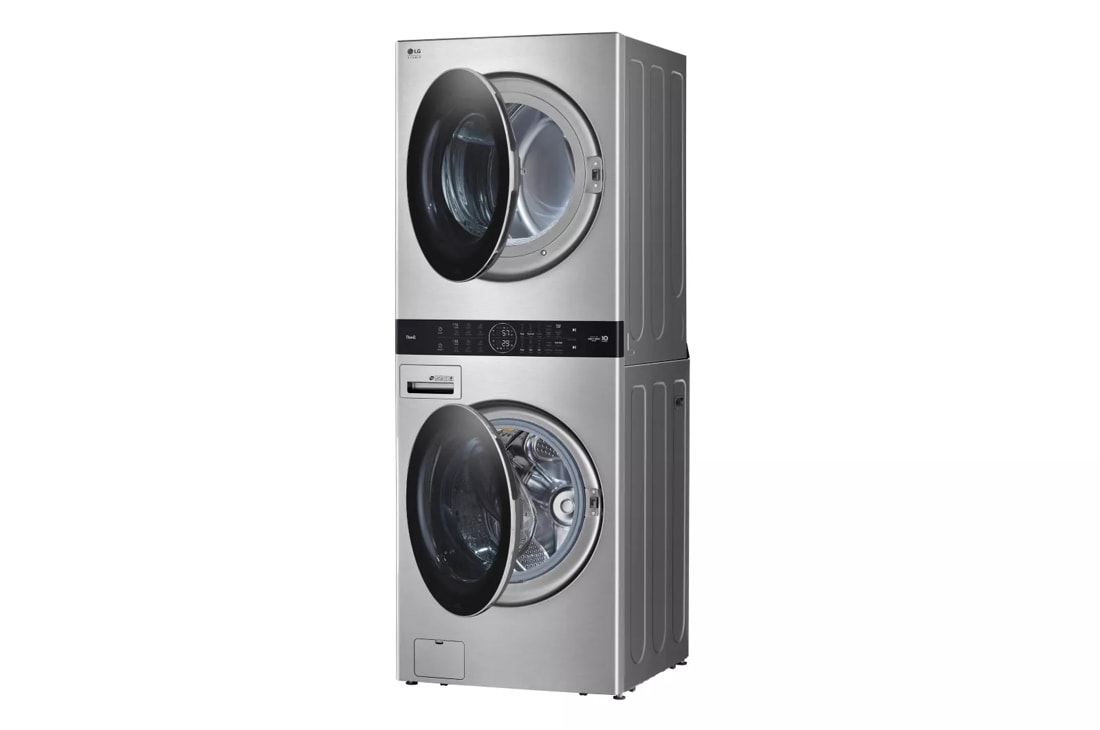 Single unit stacked washer deals and dryer