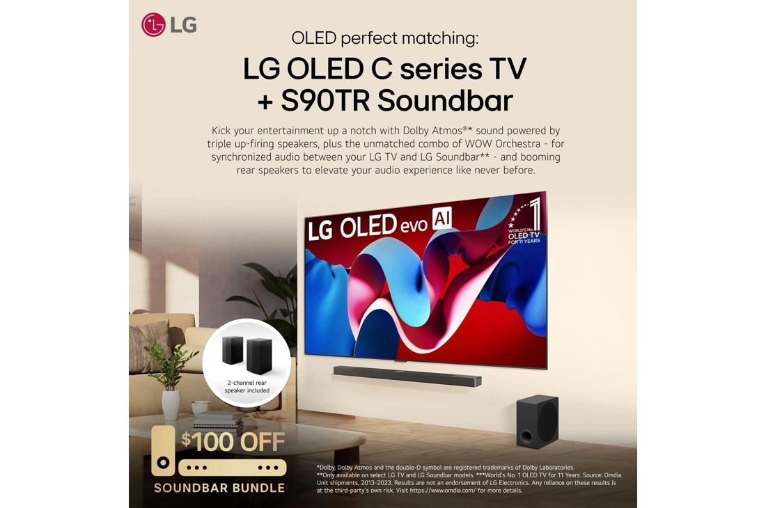 65 inch Class LG OLED evo C4 4K Smart TV 2024