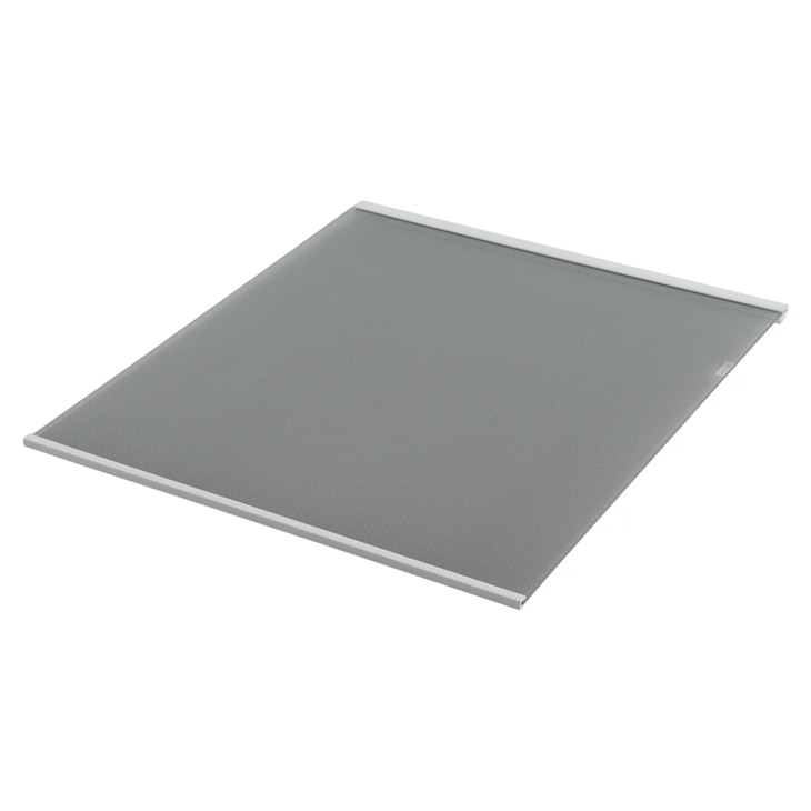 ACQ30341206 LG refrigerator accessory glass shelf with textured surface and silver trim