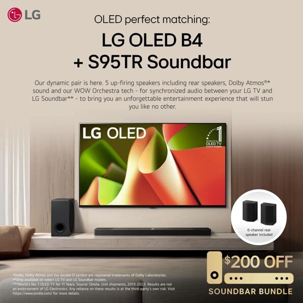 2024年モデルOLED55B4PJA 55インチLG OLED AI B4 4KスマートTV 2024 - OLED55B4PJA.AJLG