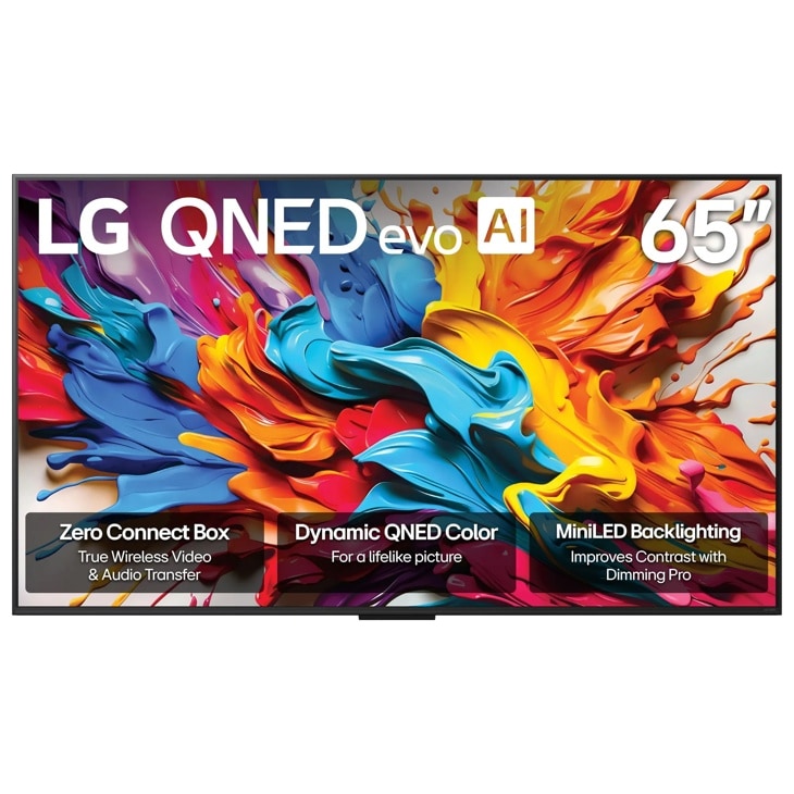 LG 65 Class QNED evo AI QNED9MA Mini LED 4K Smart TV 2025 with True Wireless Video  Audio Transfer with Supplied Wall Mount