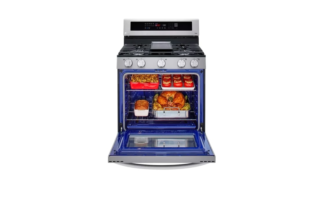 NX60T8511SS Samsung 30 Front Control Wifi Enabled Slide-In Gas Range with Air  Fry and Convection 