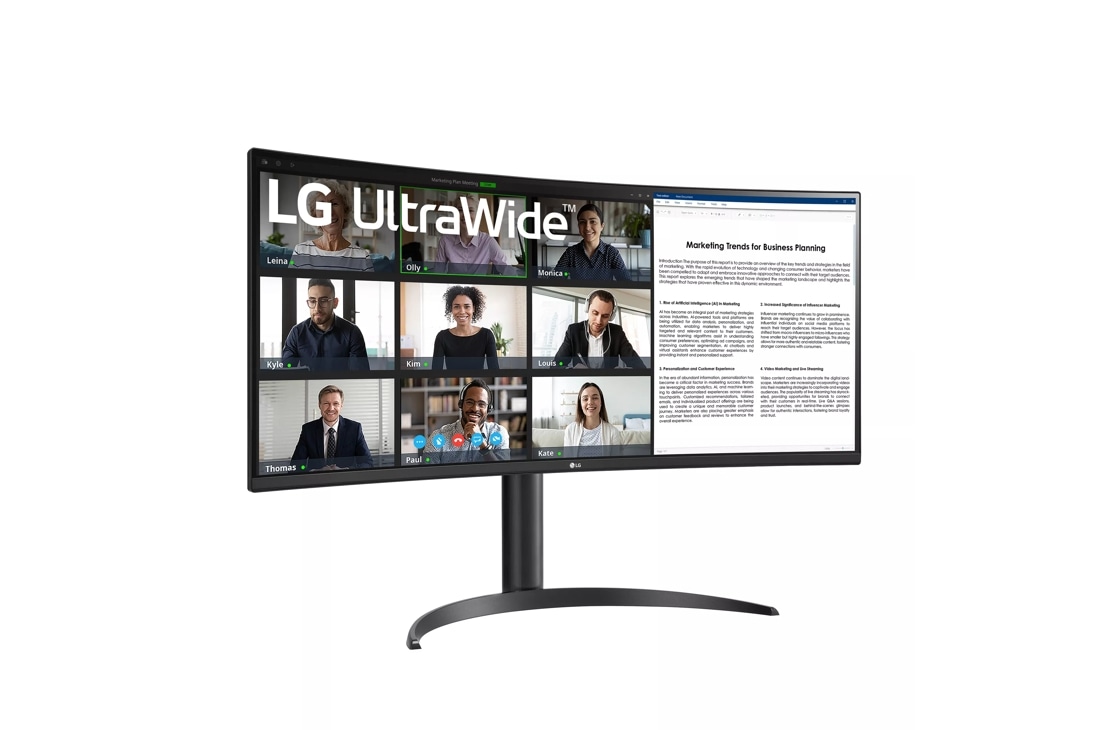 34 UltraWide™ Curved Monitor with WQHD HDR10 Display 100Hz Refresh Rate  and USB Type-C™