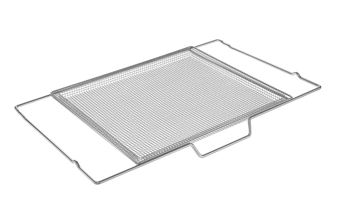 Front view of the LG Air Fry Tray - LRAL302S. 
