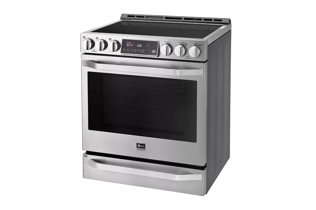 LG LSE4617ST 30 Inch Slide-In Induction Smart Range with 5 Cooktop Zones,  6.3 cu. ft. Capacity, Warming Drawer, ProBake Convection, EasyClean®,  Infrared Heating™, SmartDiagnosis™, Wi-Fi Connectivity, Power Induction  Cooktop, and ADA Compliant