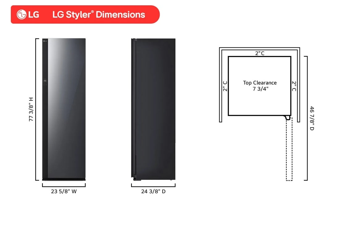 LG Styler® Smart Steam Closet - SC5GMR80H | LG USA