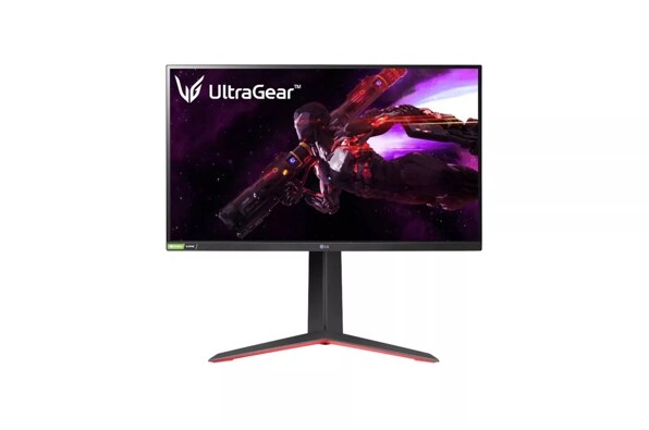 Front view of the 27 Inch LG UltraGear (27GP850-B) gaming monitor with 165Hz refresh rate and 1ms (GtG) response time