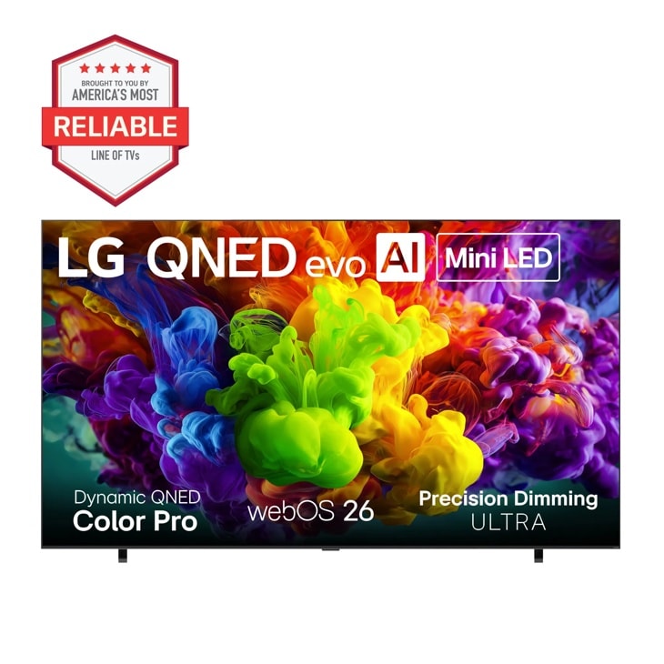 LG 115 Class QNED evo AI QNED92B Mini LED 4K Smart TV 2026