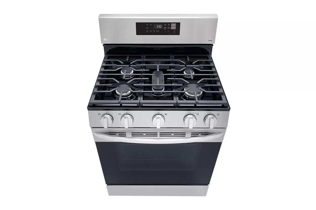 LG 5-Burner Gas Range – ari4appliances