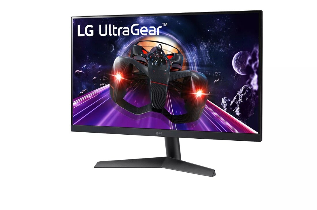 Right side view of the 24 Inch LG UltraGear (24GN60R-B) gaming monitor with 144Hz refresh rate and 1ms (GtG) response time