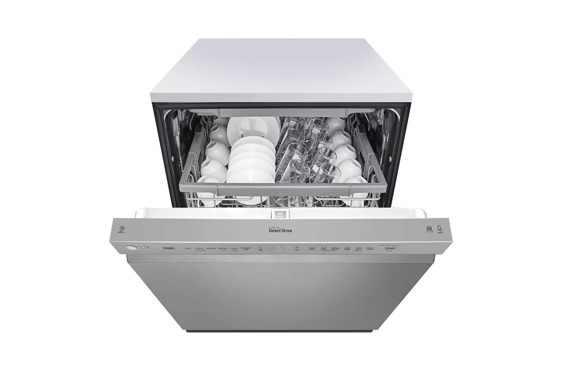LG 24 Front Control Smart Built-In Stainless Steel Tub Dishwasher with 3rd  Rack, QuadWash, and 48dba White LDFN4542W - Best Buy