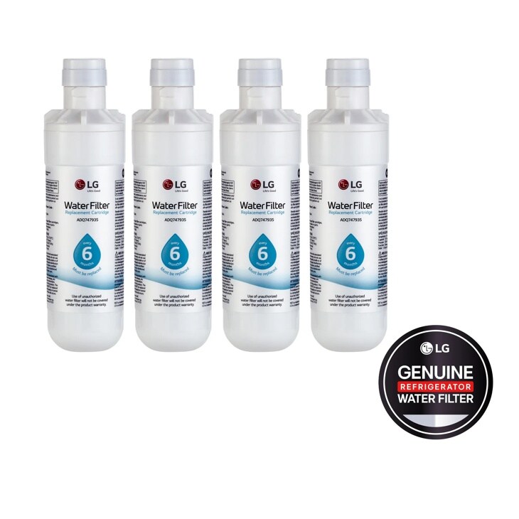 LG LT1000P4 - 6 Month / 200 Gallon Capacity Replacement Refrigerator Water Filter 4-Pack
