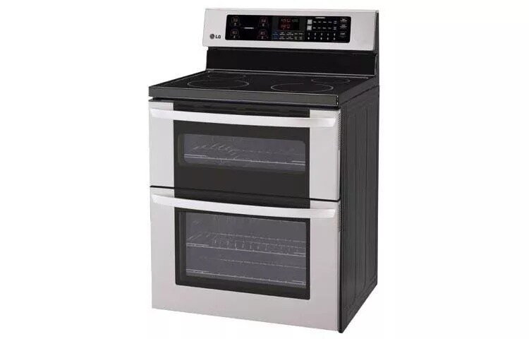 6.7 cu. ft. Capacity Electric Double Oven Range with a 6”-High Upper Oven and EasyClean®