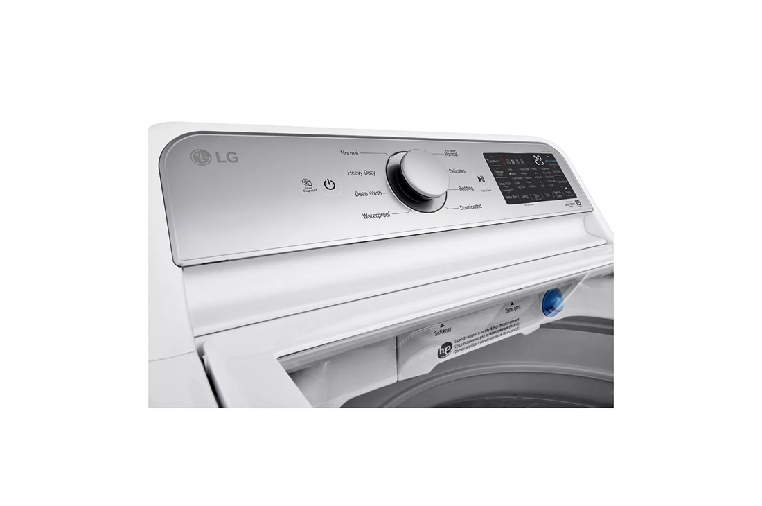 LG 5.5 cu. ft. Mega Capacity Top Load Washer with TurboWash3D Technology  and 7.3 cu. ft. Ultra Large Capacity ELECTRIC Dryer with EasyLoad Door