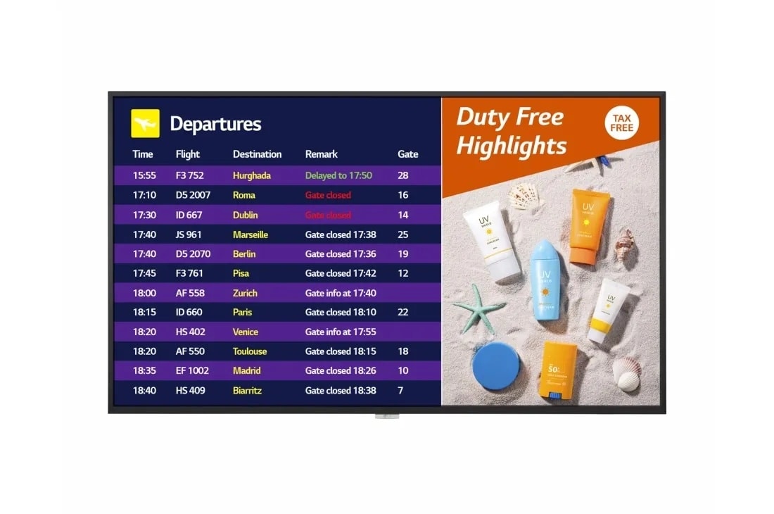 55” UH7F-B Series UHD Indoor Digital Display | 55uh7f-b | LG US