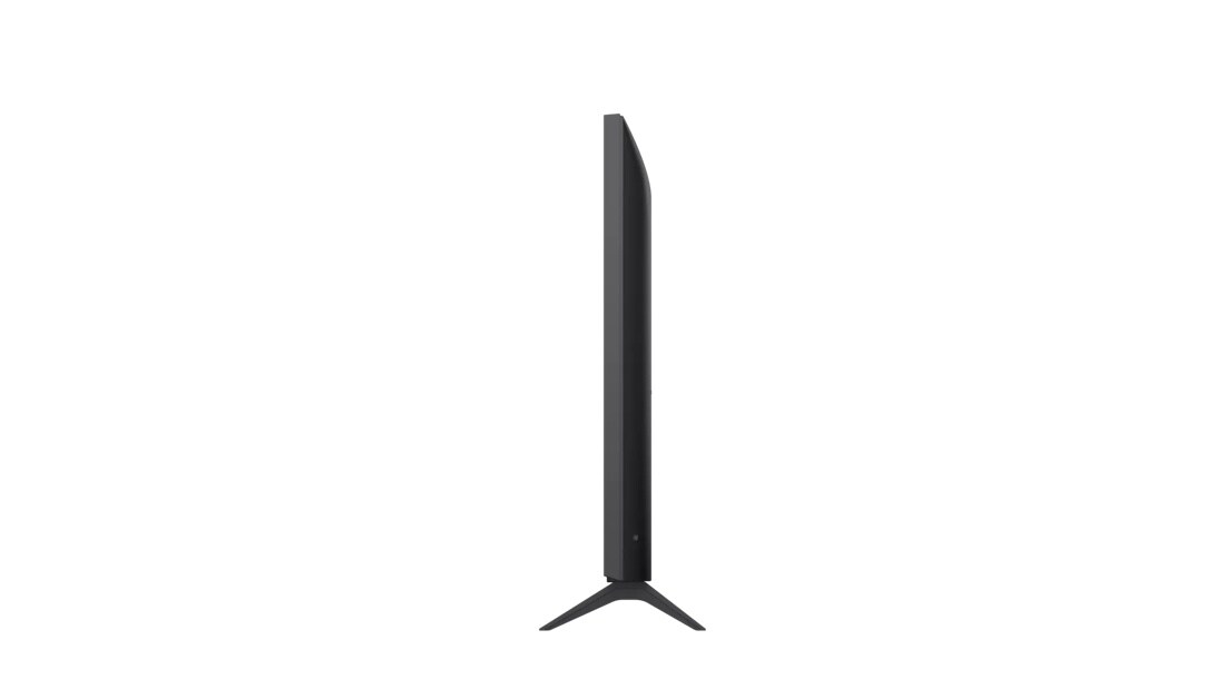 43-Inch 4K UHD TV 43NU700BPUC with slim profile design and tripod stand - Side View