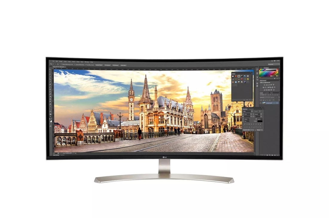 38" Class 21:9 UltraWide® WQHD+ IPS Curved LED Monitor (37.5" Diagonal)