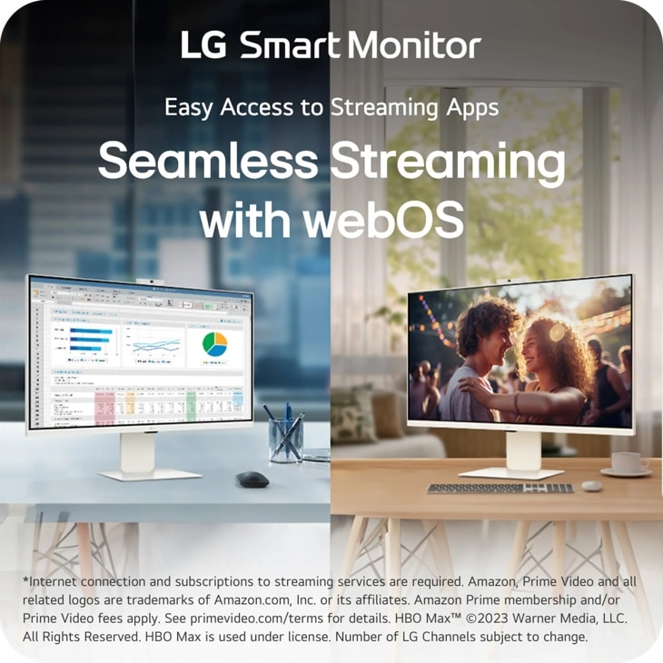 32 Inch 4K UHD IPS Smart Monitor with webOS and USB Type-C PD 90W